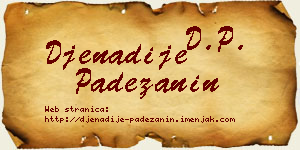 Đenadije Padežanin vizit kartica